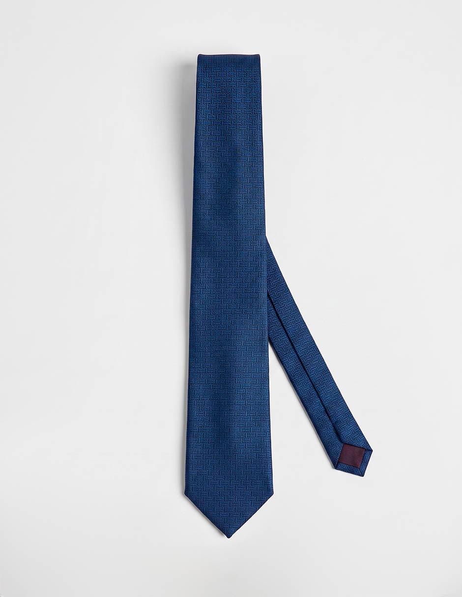 Corbata calderoni regular de seda para hombre