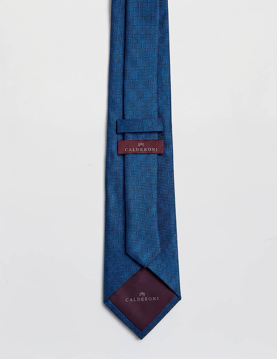 Corbata calderoni regular de seda para hombre