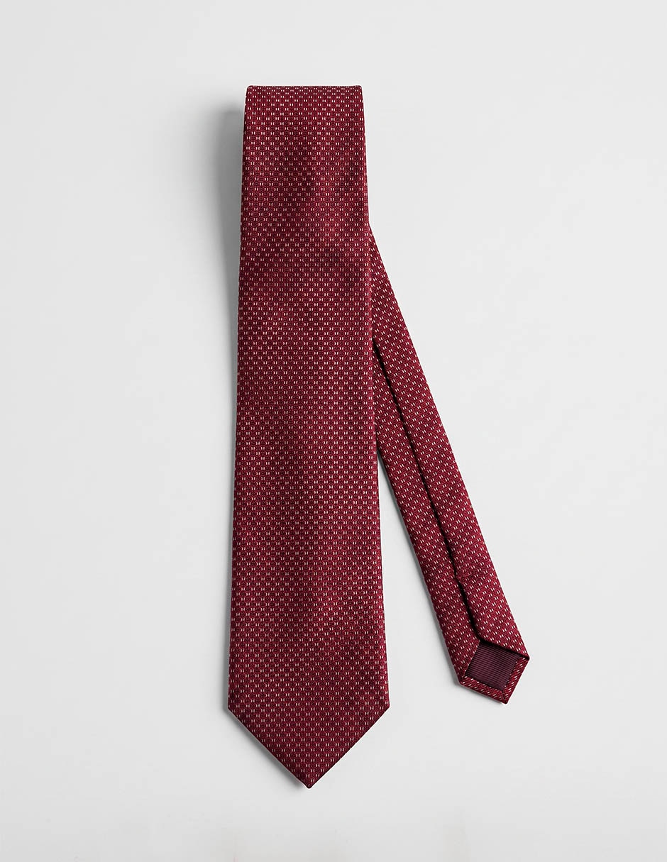 Corbata calderoni regular de seda para hombre