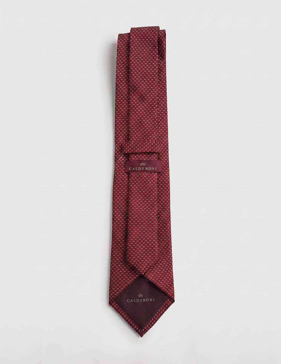 Corbata calderoni regular de seda para hombre
