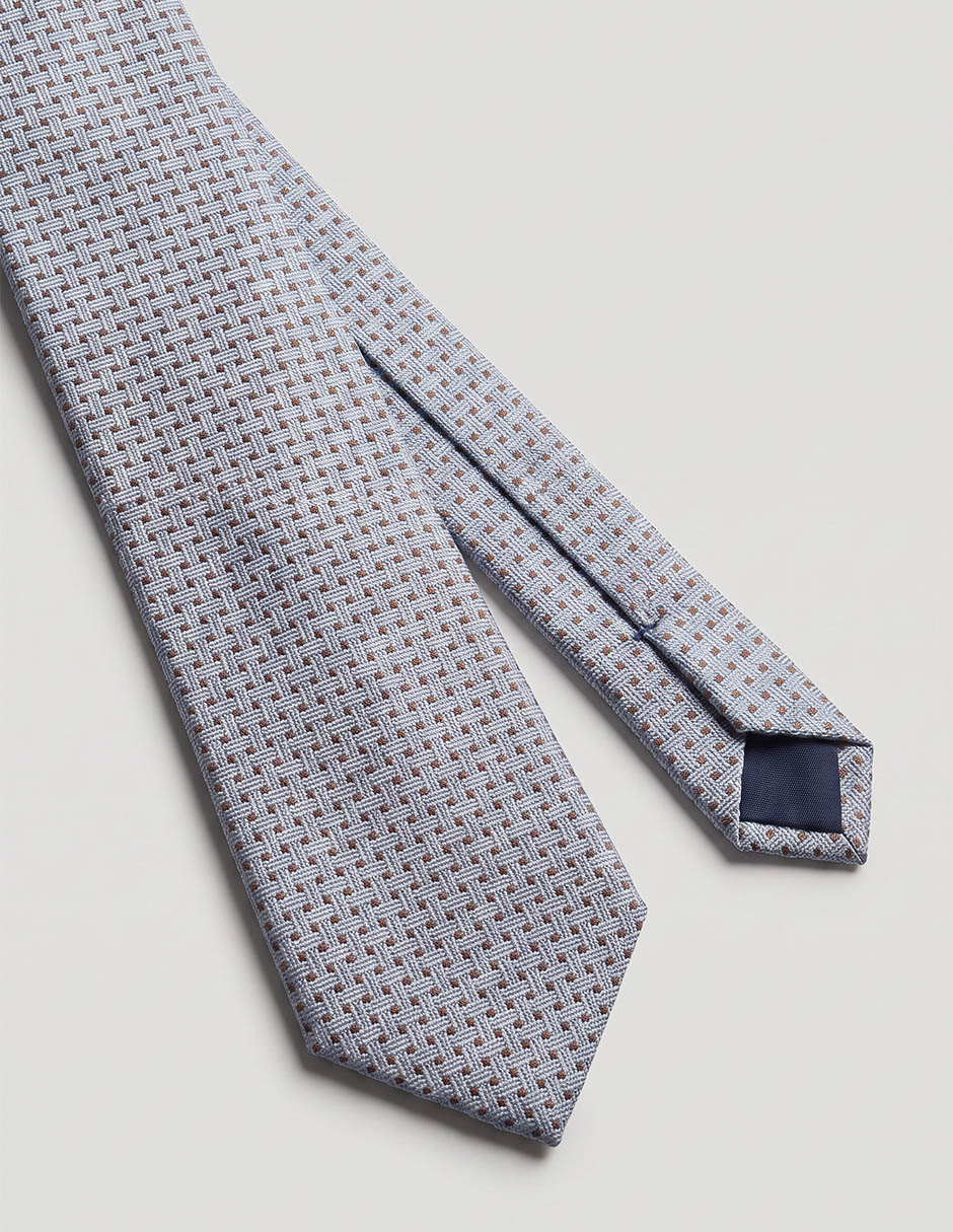 Corbata regular de seda estampado diferentes diseños para hombre 2