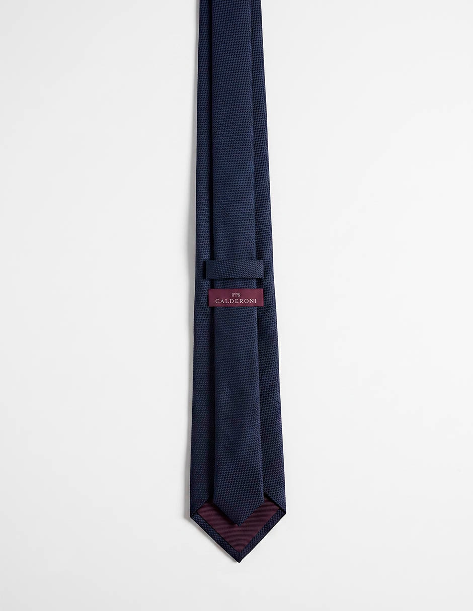 Corbata calderoni regular de seda para hombre