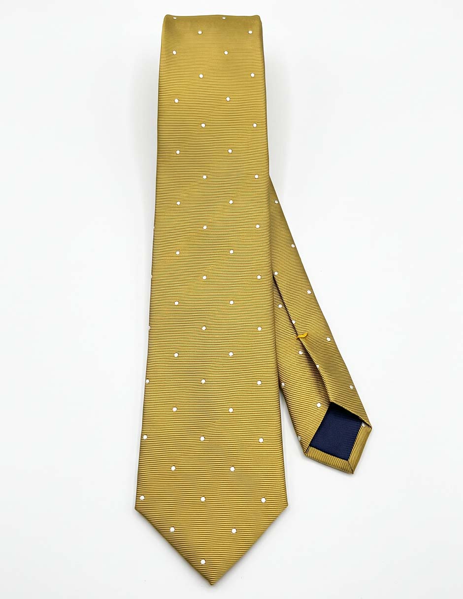 Corbata de seda estampado lunares para hombre Corbata de seda estampado lunares para hombre