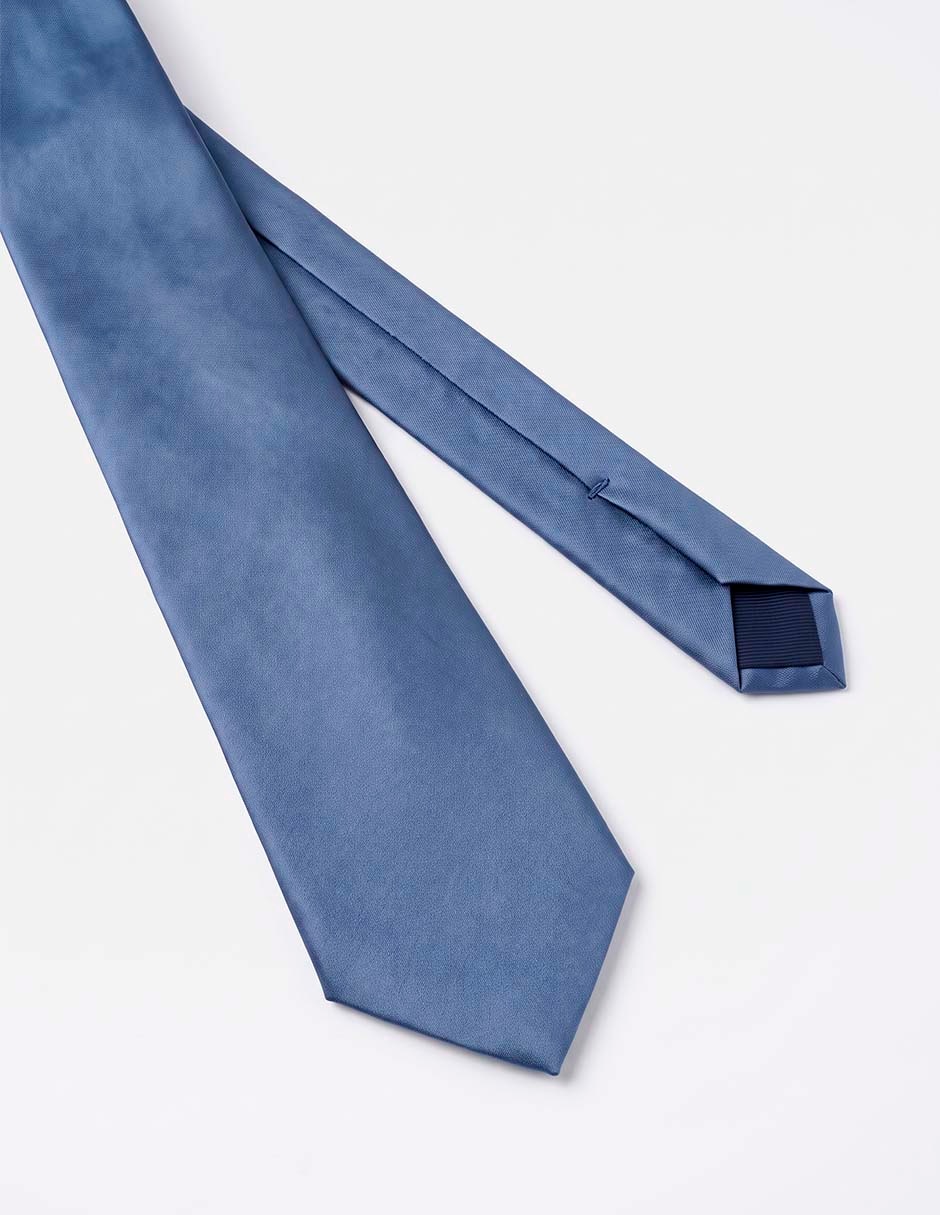 Corbata de seda estampado liso para hombre 2