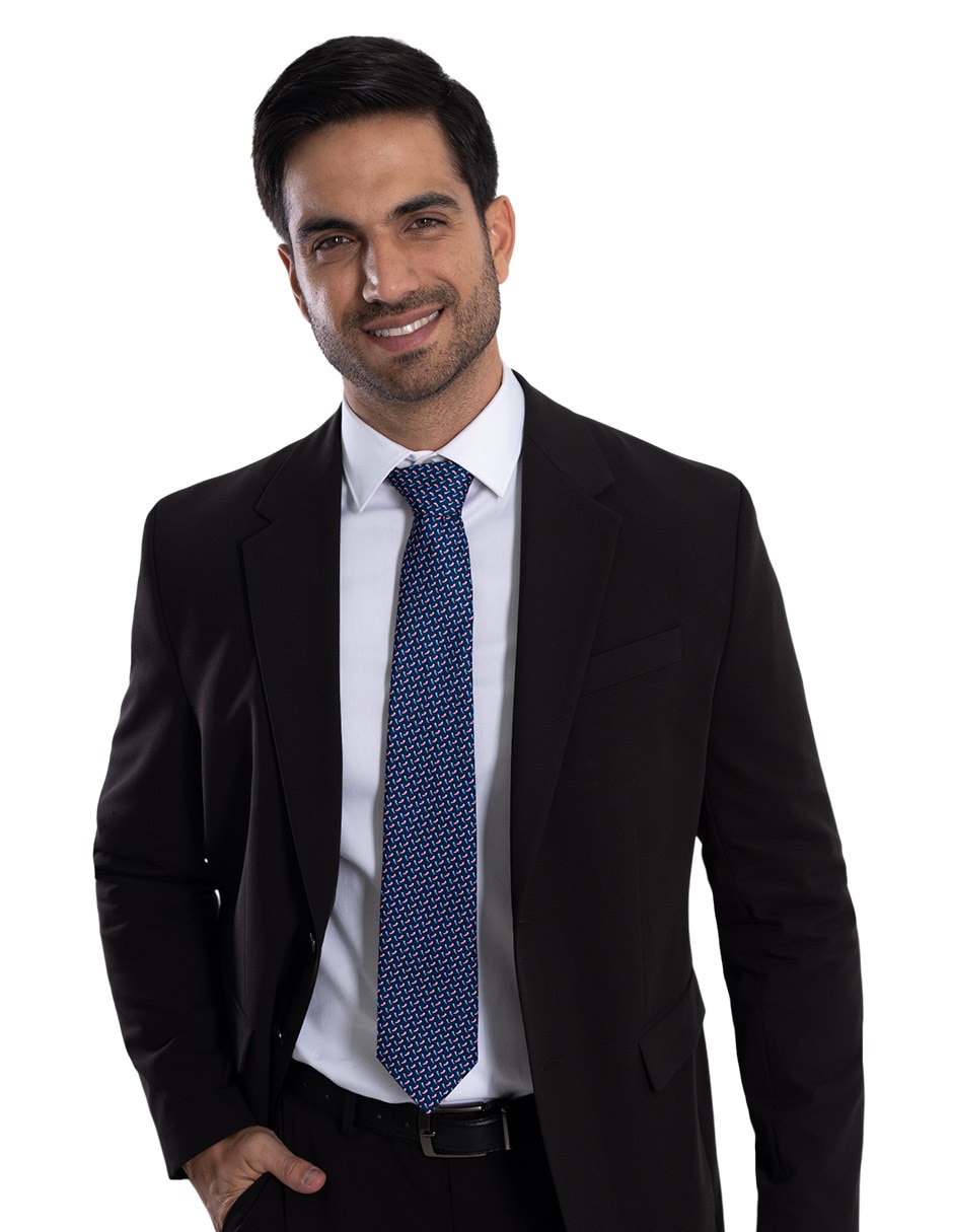 Corbata P Covalin regular de seda para hombre
