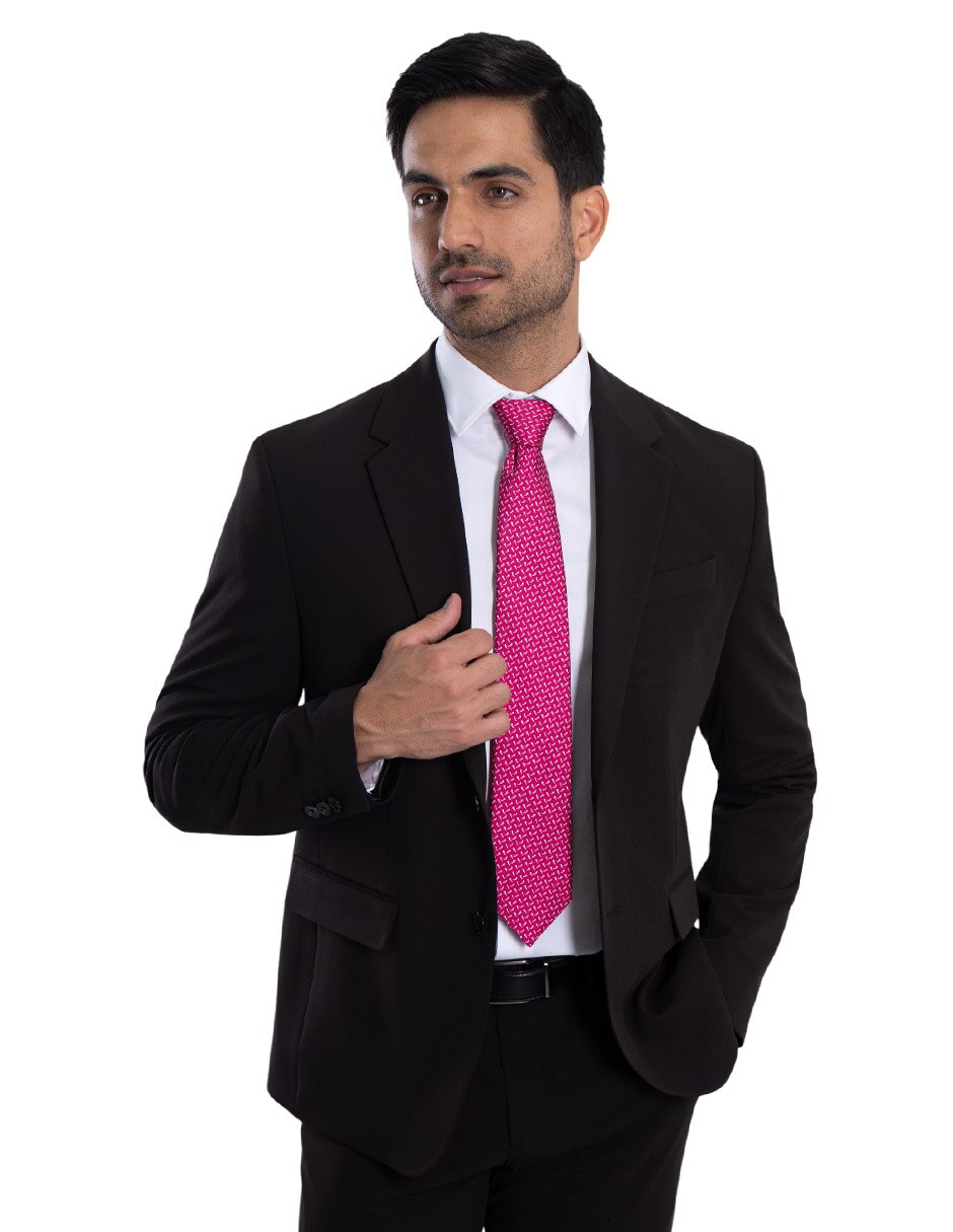 Corbata P Covalin regular de seda para hombre