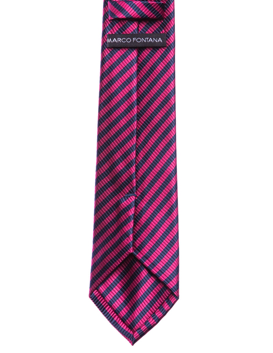 Corbata regular estampado a rayas para hombre 2