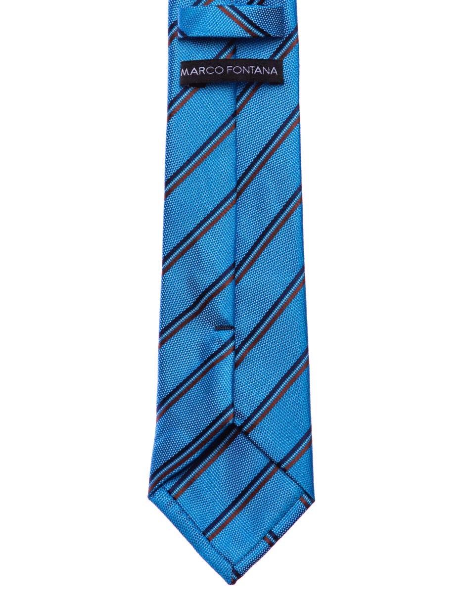 Corbata m fontana regular estampado a rayas para hombre