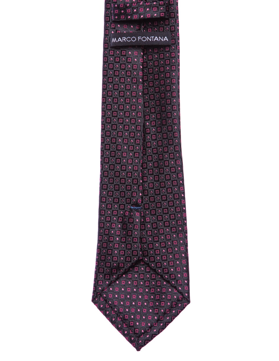 Corbata regular estampado a cuadros para hombre 2