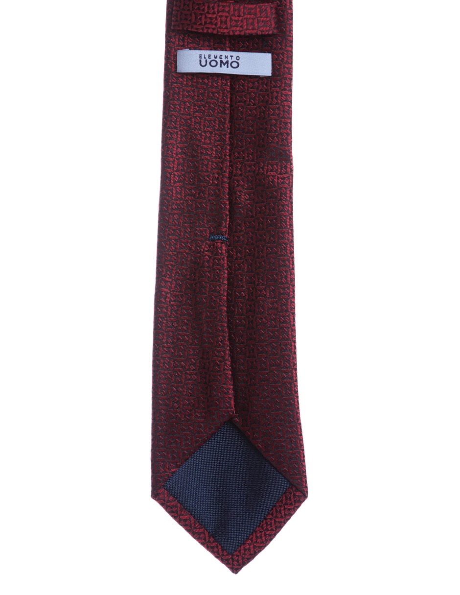 Corbata regular de seda estampado para hombre 2