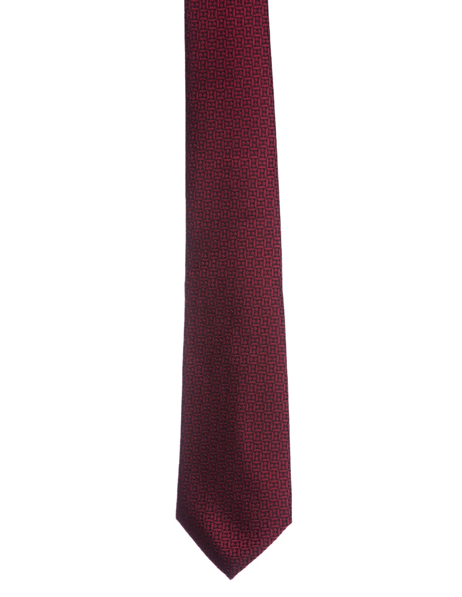 Corbata regular de seda estampado para hombre 3