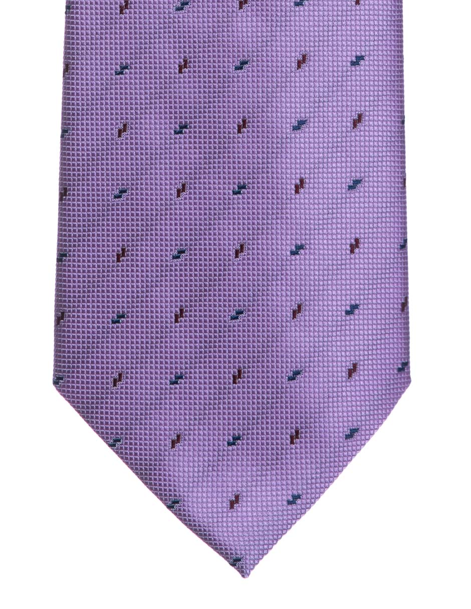Corbata regular estampado geométrico para hombre 1