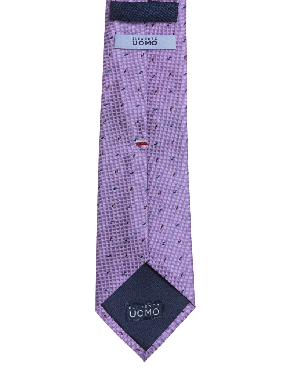 Corbata regular estampado geométrico para hombre 3