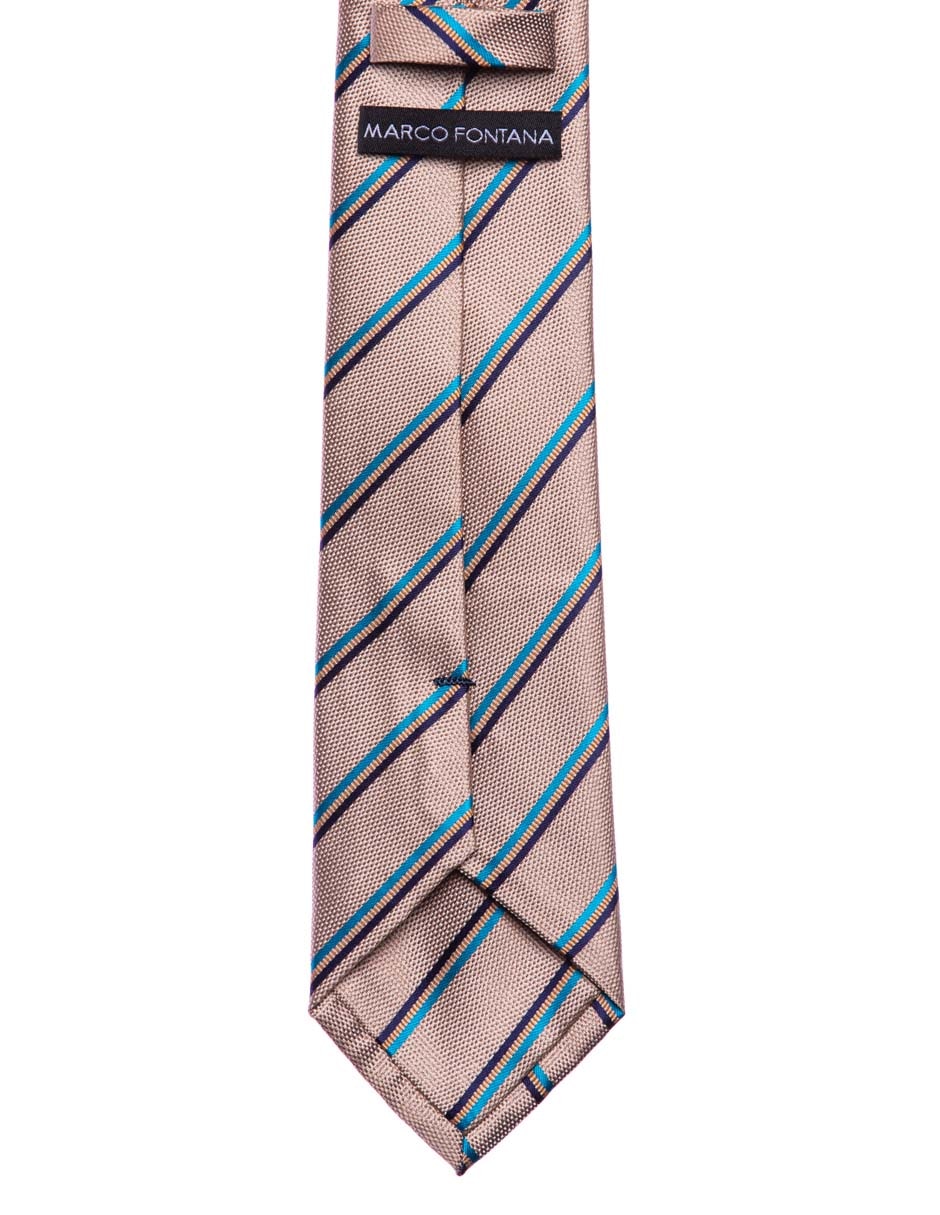 Corbata m fontana regular estampado a rayas para hombre