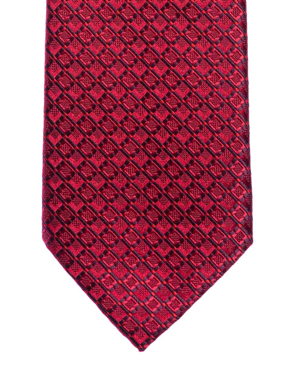 Corbata m fontana regular estampado a cuadros para hombre