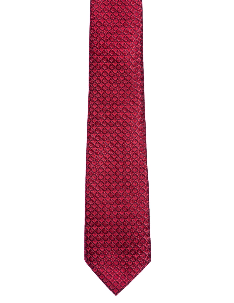Corbata m fontana regular estampado a cuadros para hombre