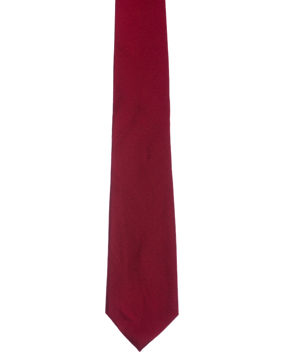 Corbata regular de seda estampado a rayas para hombre