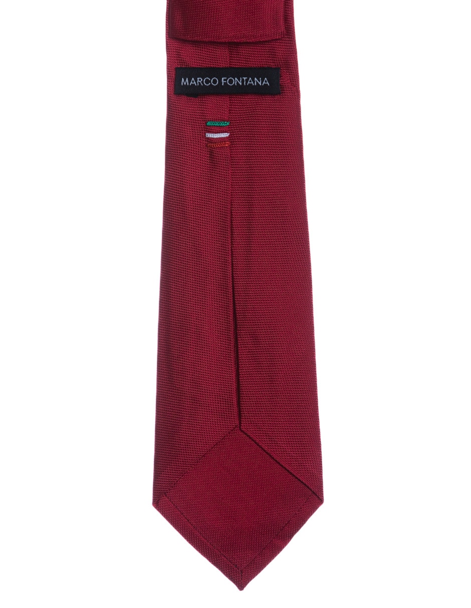 Corbata regular de seda estampado a rayas para hombre 2