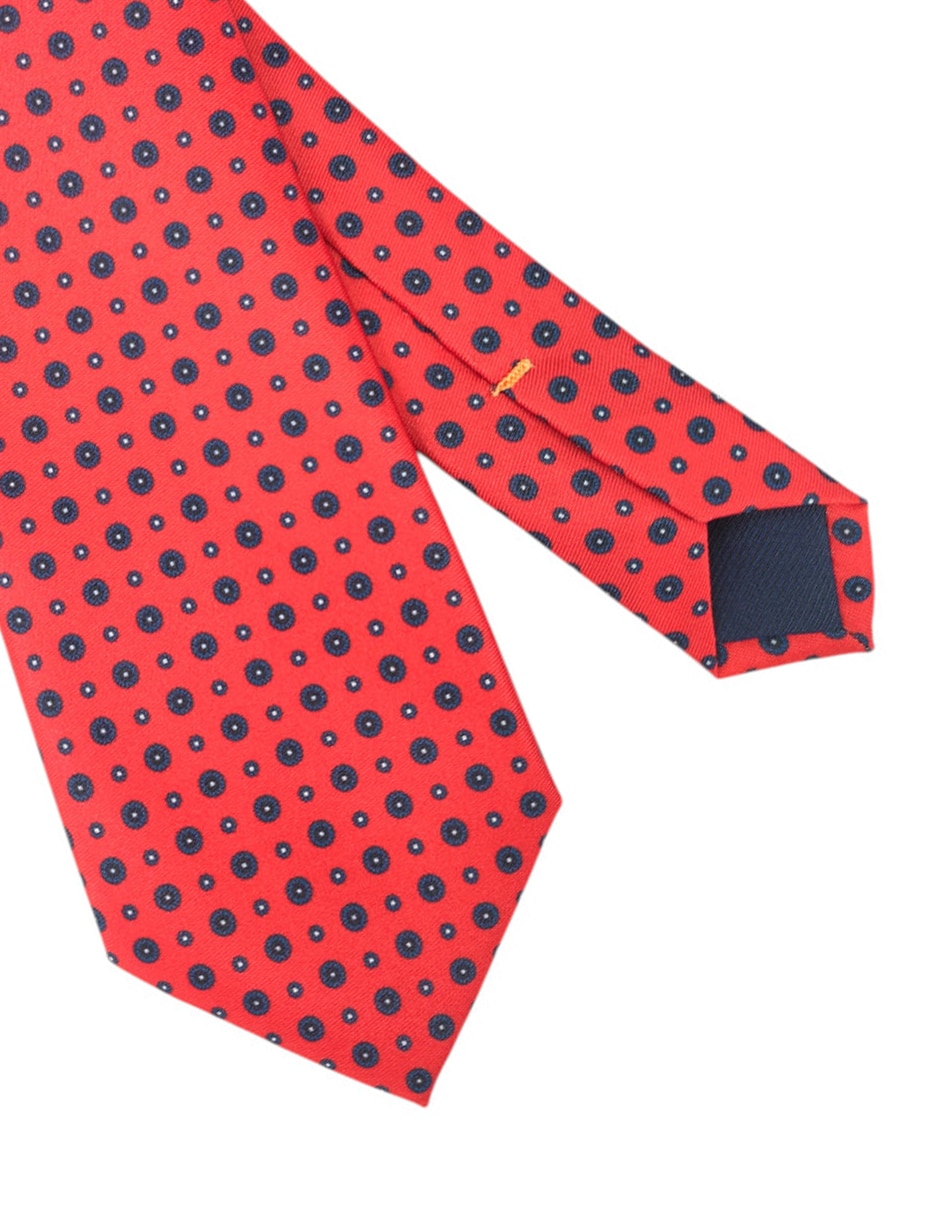 Corbata regular de seda estampado floral para hombre 3