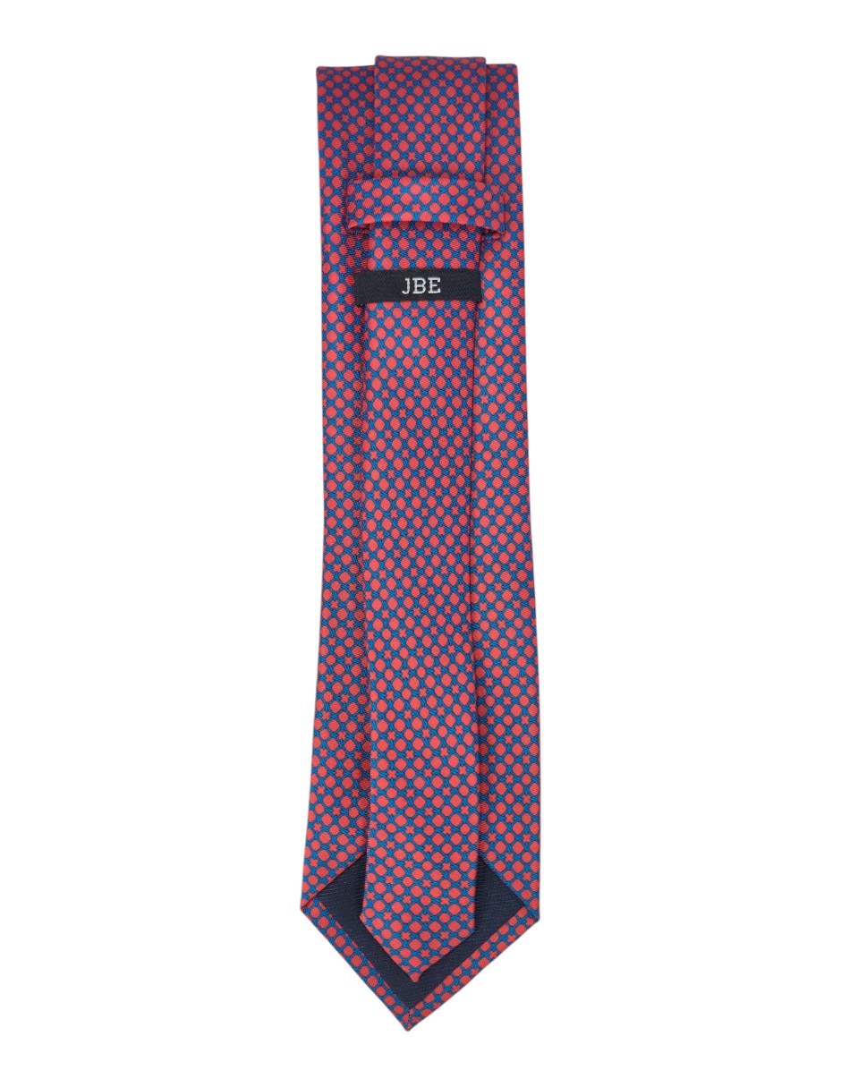 Corbata regular de seda estampado floral para hombre 2
