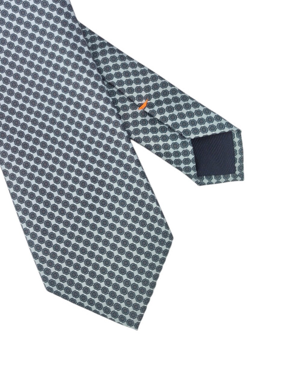 Corbata regular de seda estampado para hombre 2