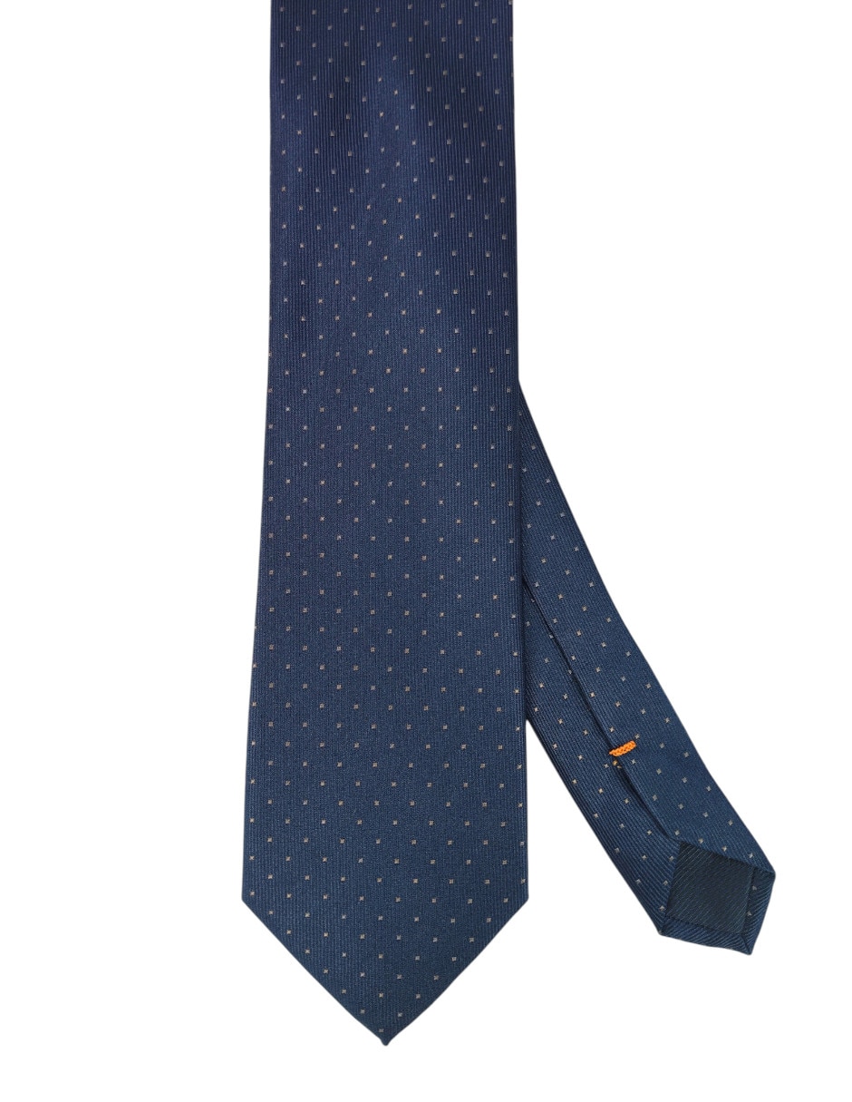 Corbata regular estampado lunares para hombre