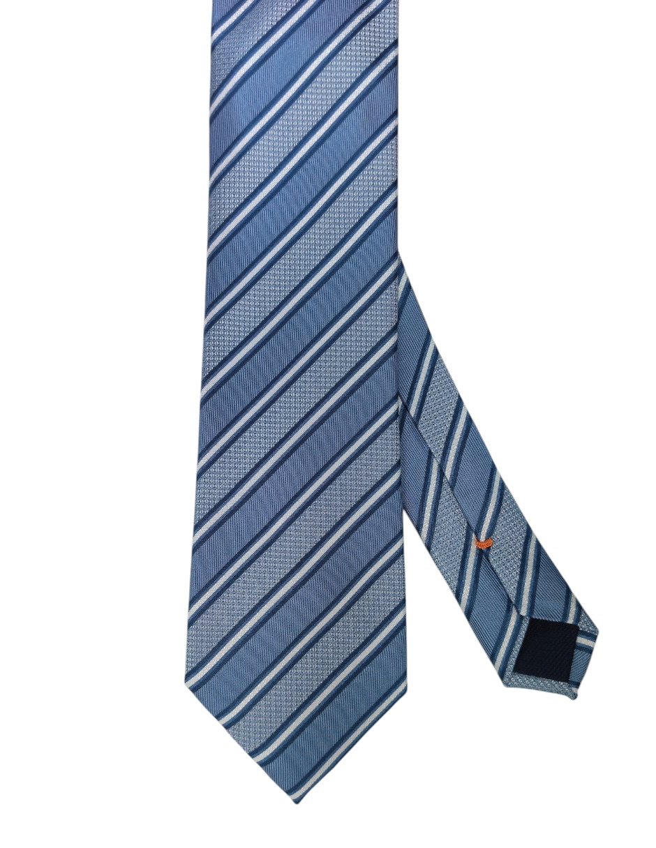 Corbata regular estampado a rayas para hombre