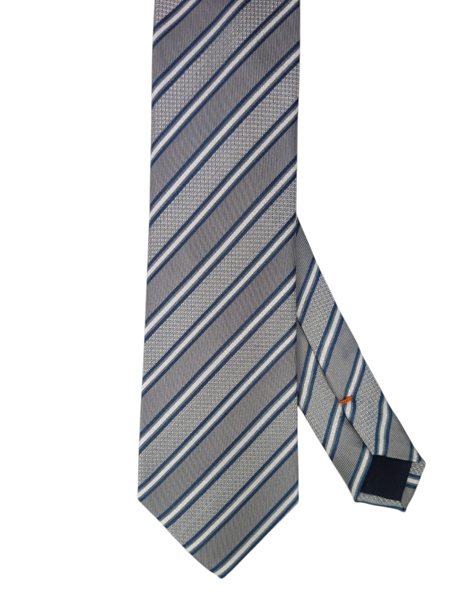 Corbata regular estampado a rayas para hombre 1