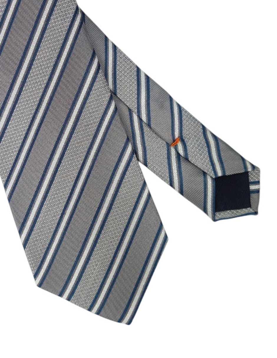 Corbata regular estampado a rayas para hombre 2