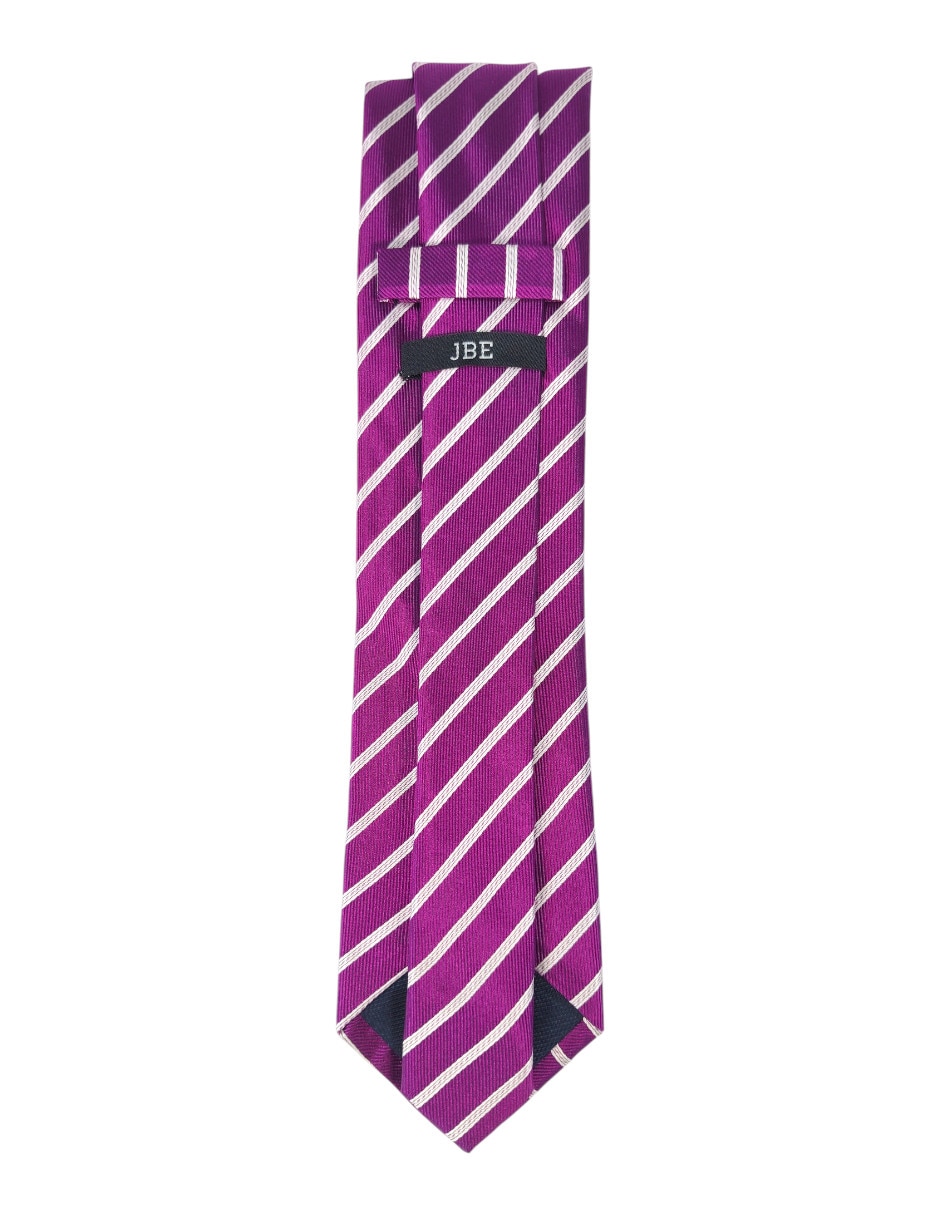 Corbata regular estampado a rayas para hombre 2