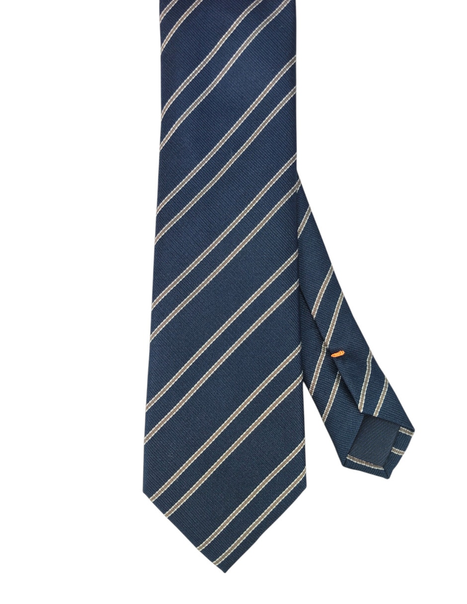 Corbata regular estampado a rayas para hombre