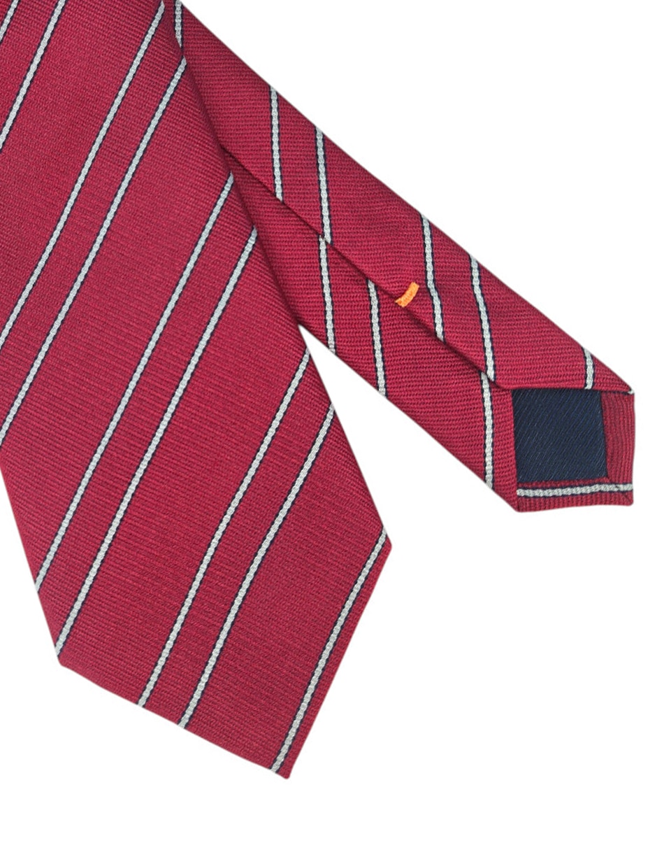 Corbata regular estampado a rayas para hombre 2
