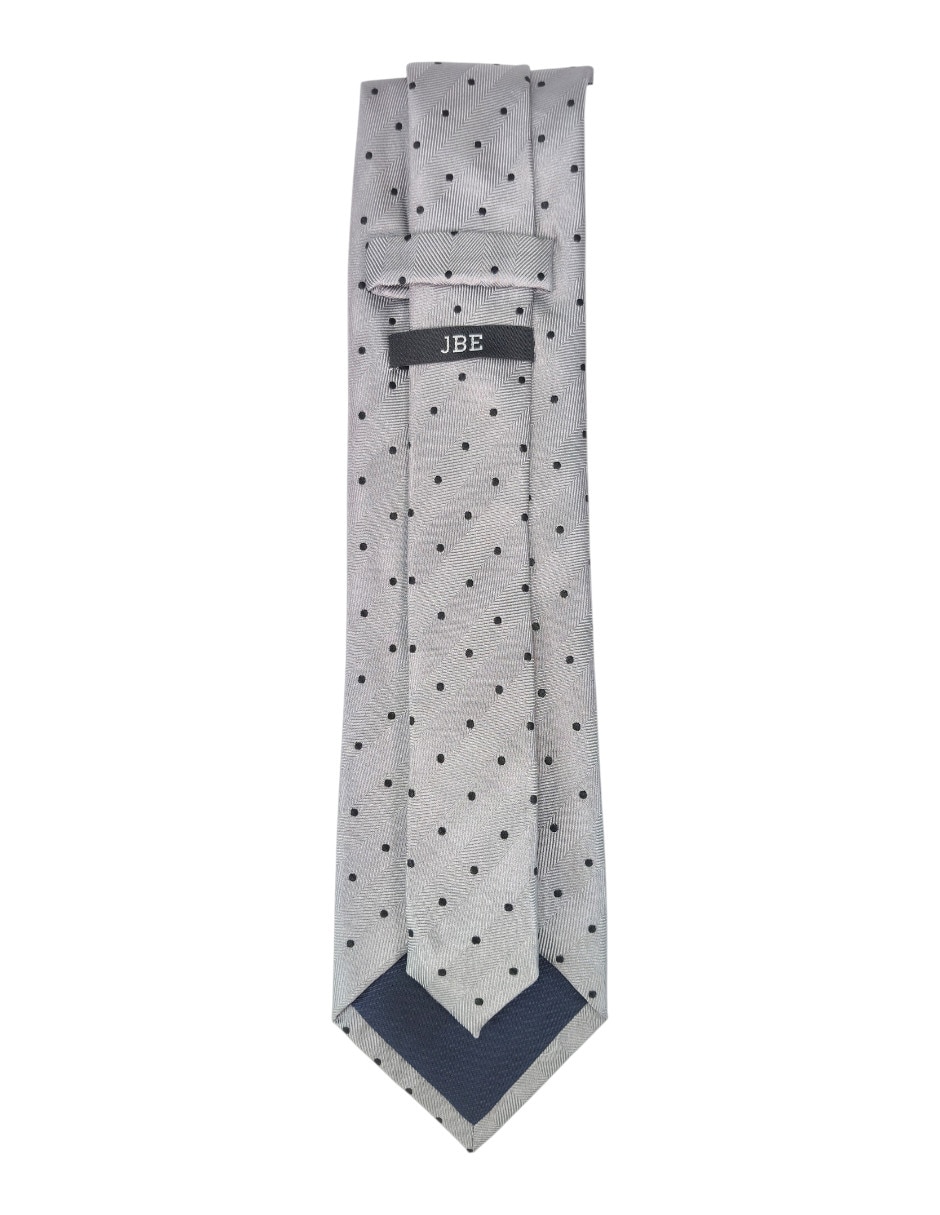 Corbata regular estampado lunares para hombre 3