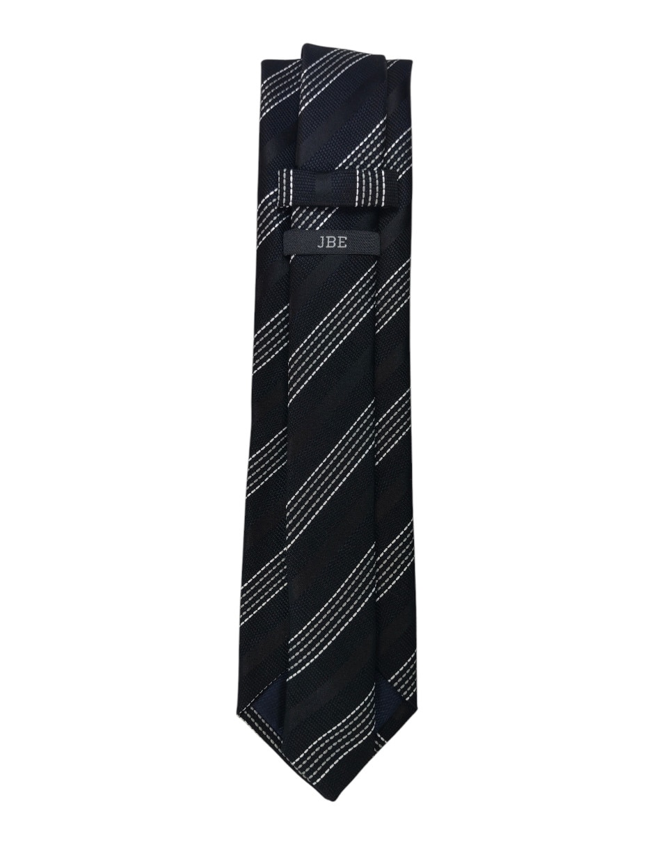 Corbata regular estampado a rayas para hombre 3