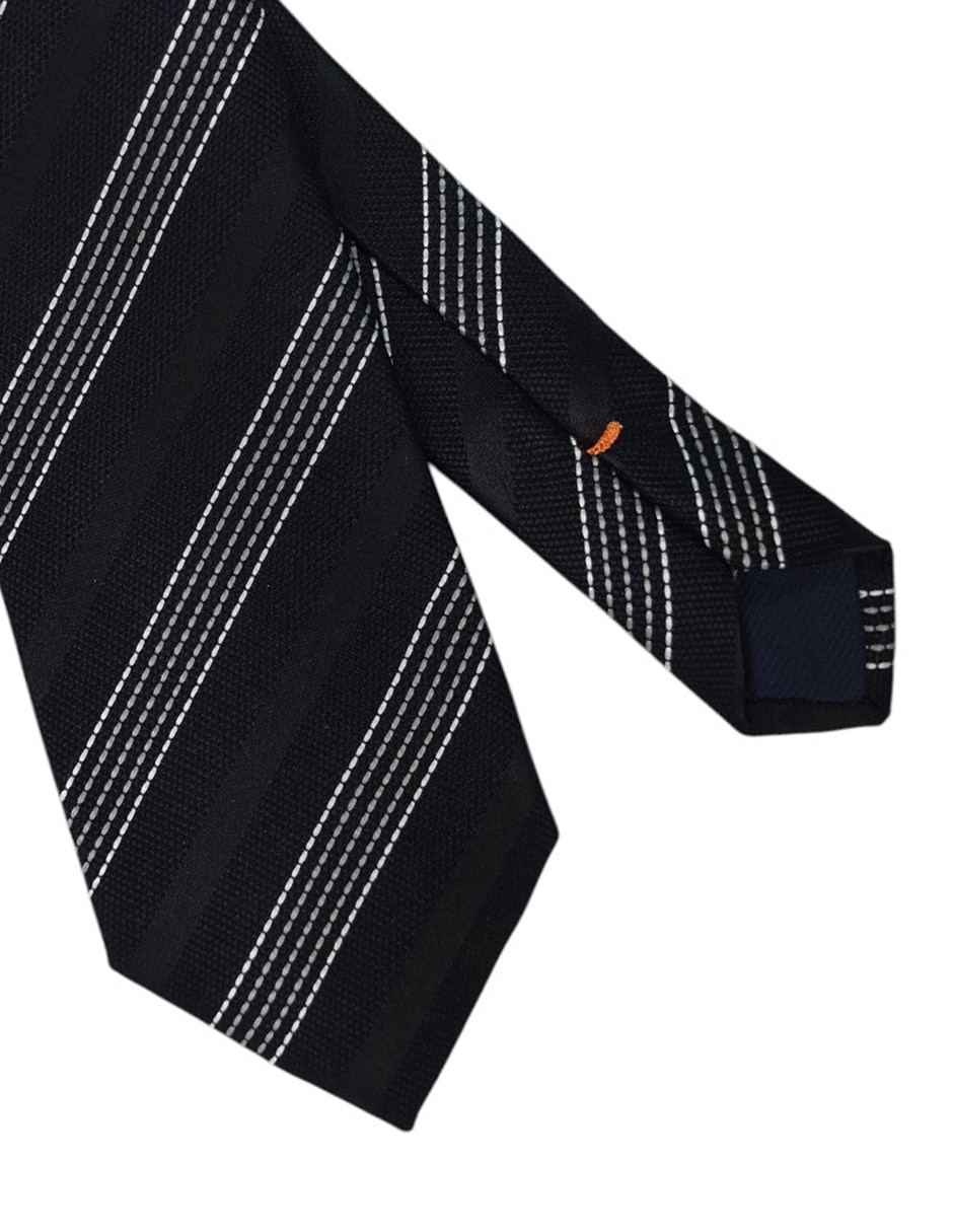 Corbata regular estampado a rayas para hombre 2