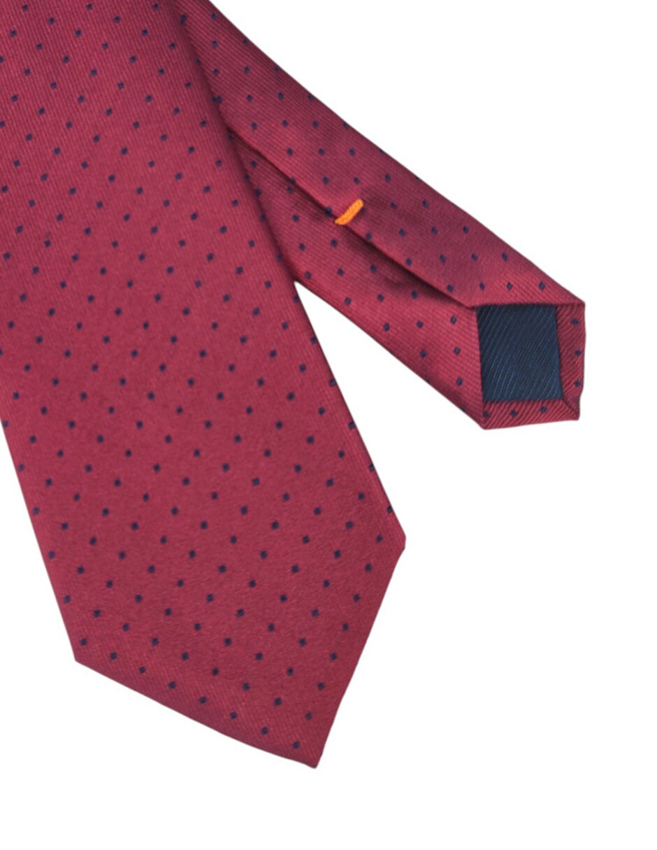 Corbata regular estampado lunares para hombre 3
