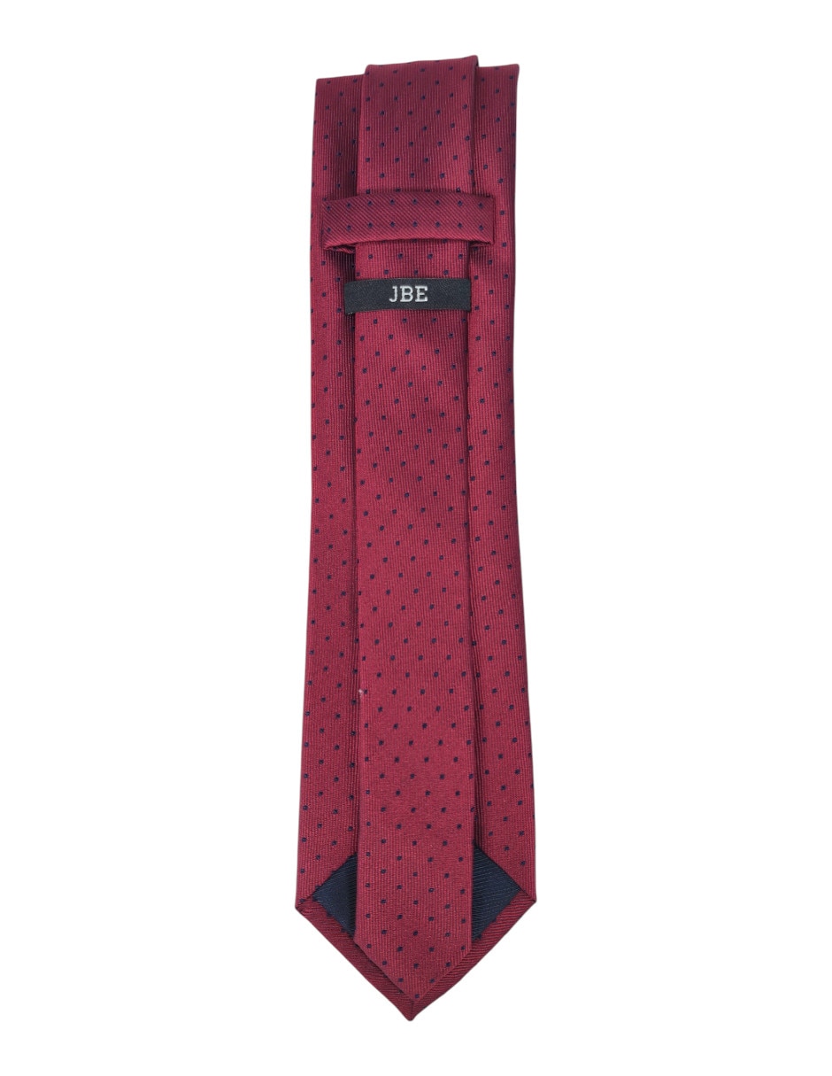 Corbata regular estampado lunares para hombre 2