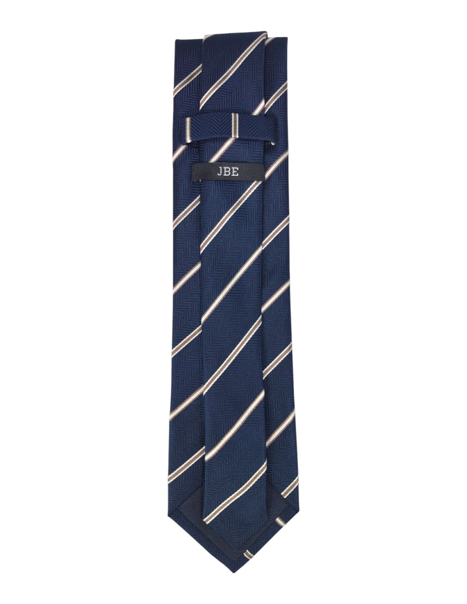 Corbata regular estampado a rayas para hombre 2