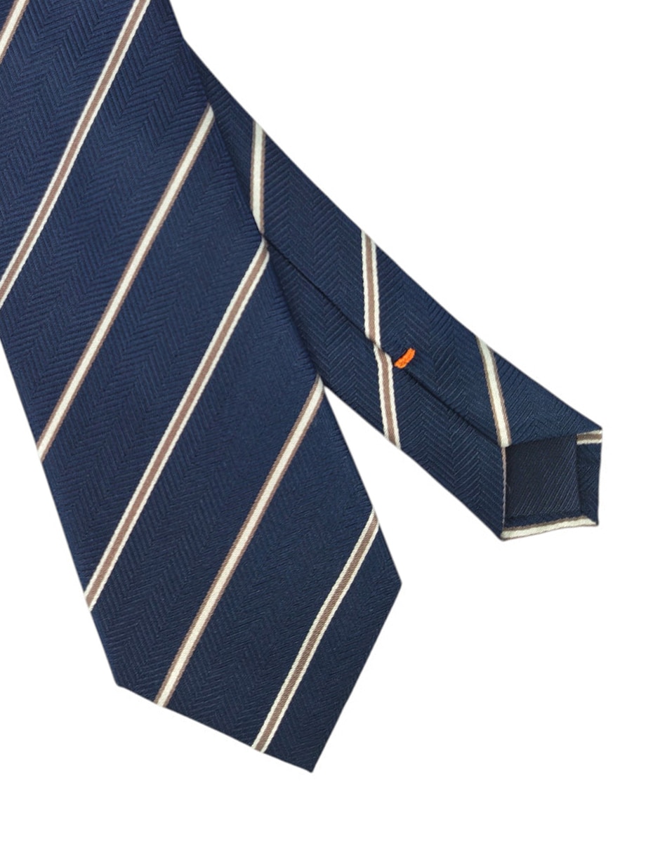Corbata regular estampado a rayas para hombre 3