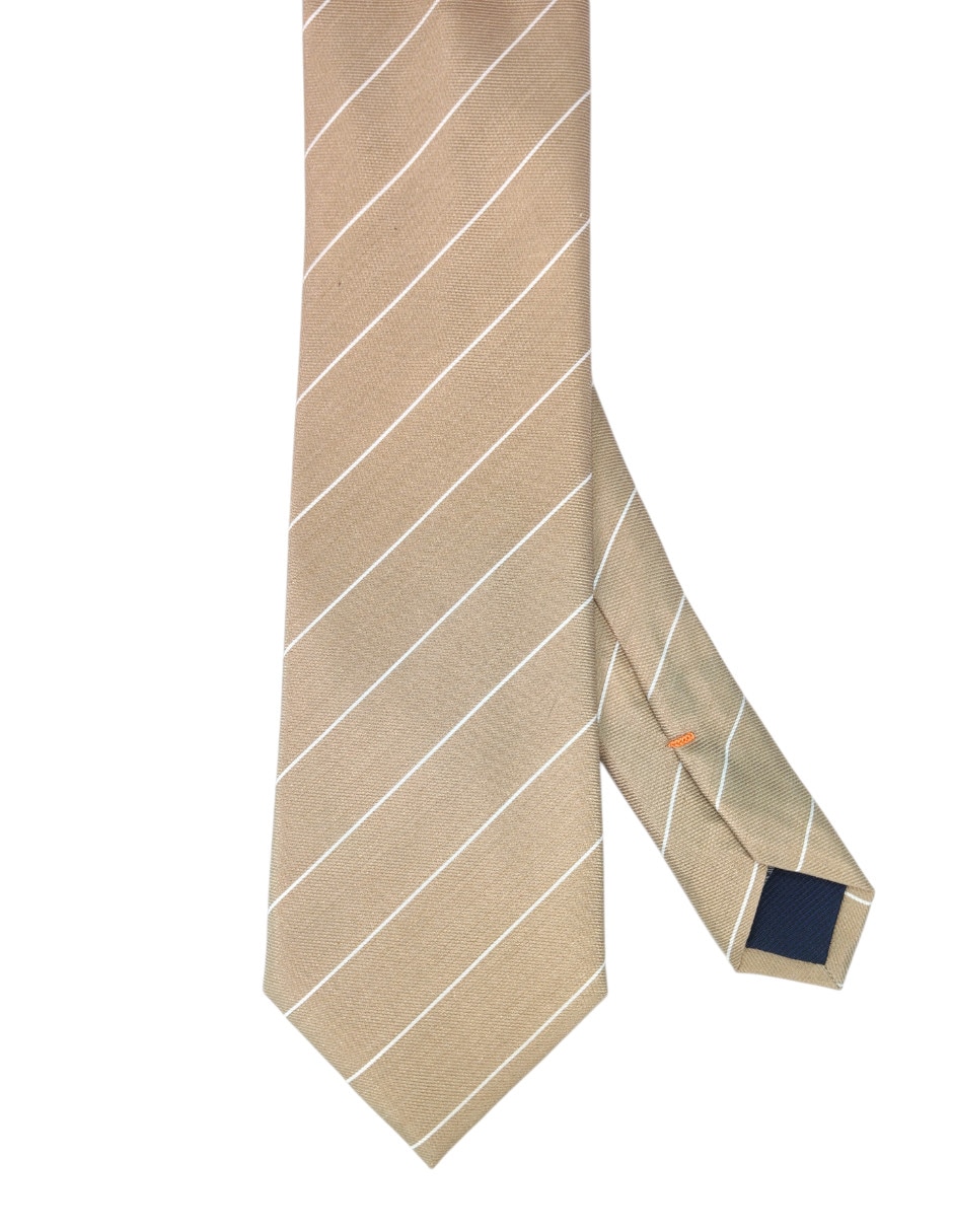 Corbata regular estampado a rayas para hombre