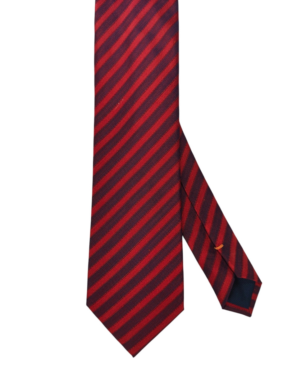 Corbata regular estampado a rayas para hombre 1
