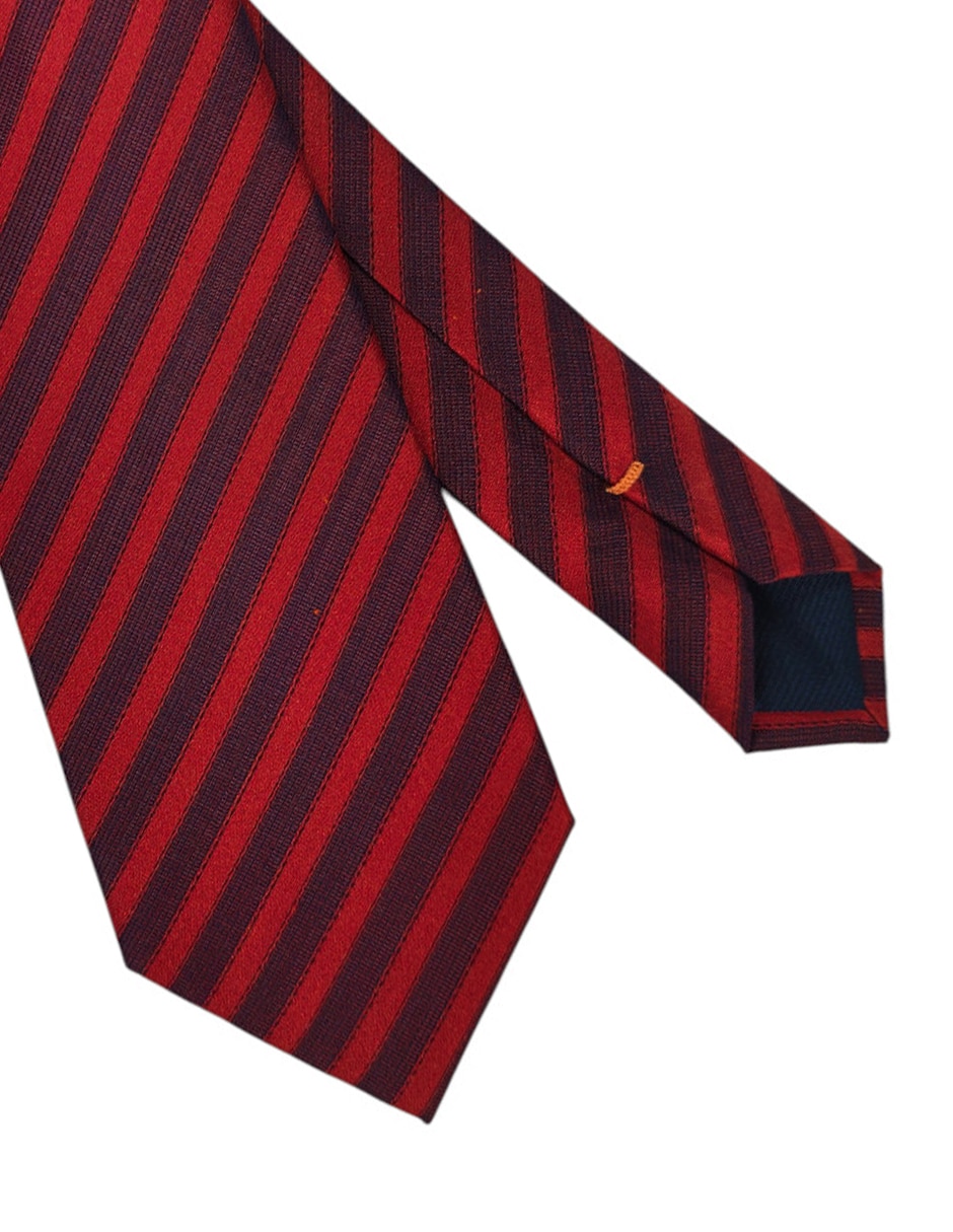 Corbata regular estampado a rayas para hombre 2