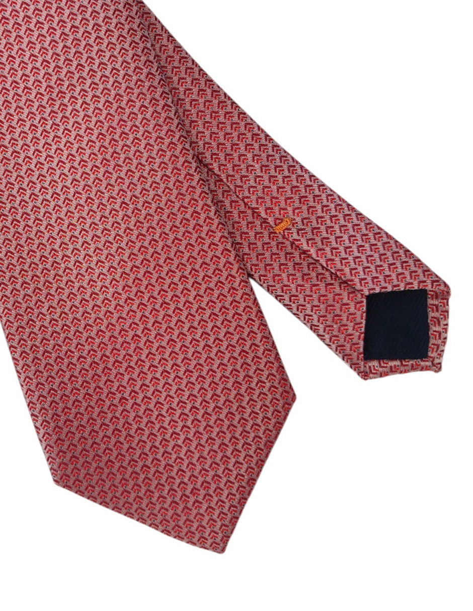 Corbata regular estampado geométrico para hombre 2