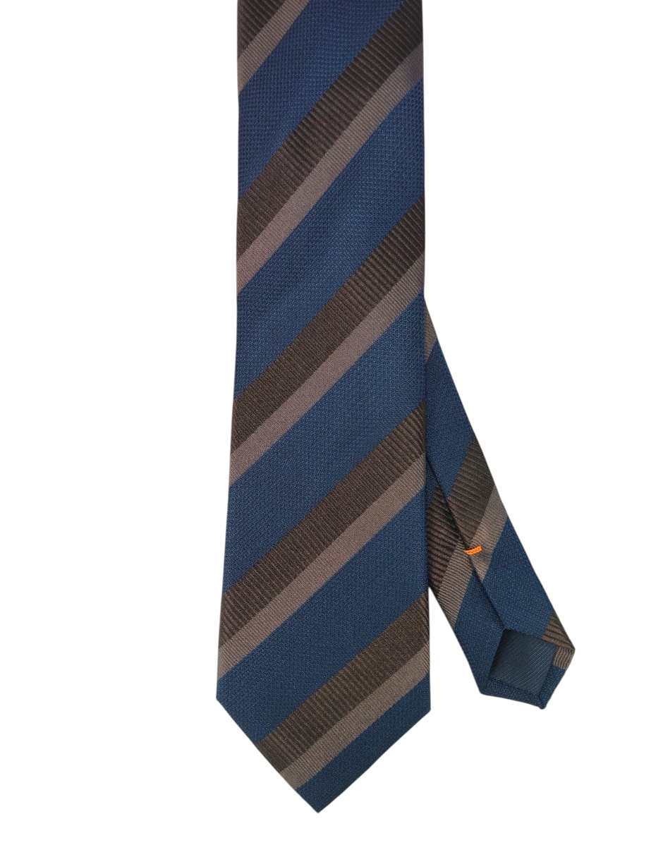 Corbata regular estampado a rayas para hombre