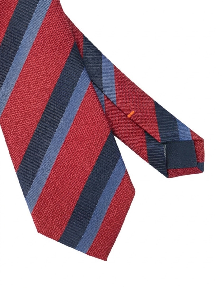Corbata regular estampado a rayas para hombre 2