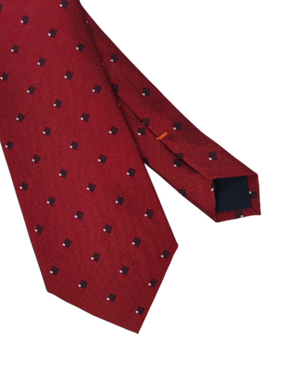 Corbata regular estampado geométrico para hombre 2