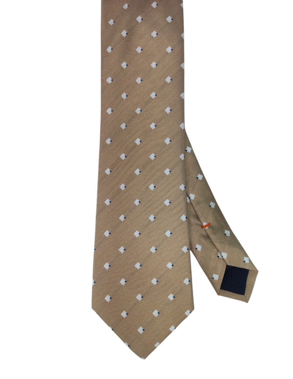 Corbata regular estampado geométrico para hombre