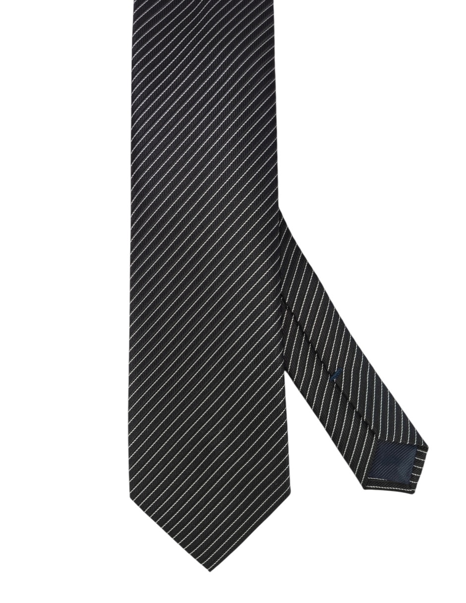 Corbata regular estampado a rayas para hombre 1