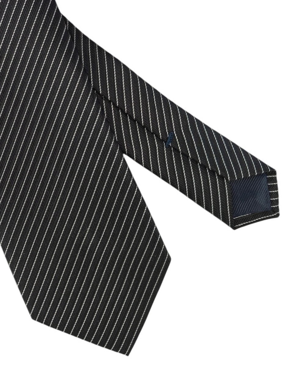 Corbata regular estampado a rayas para hombre 2