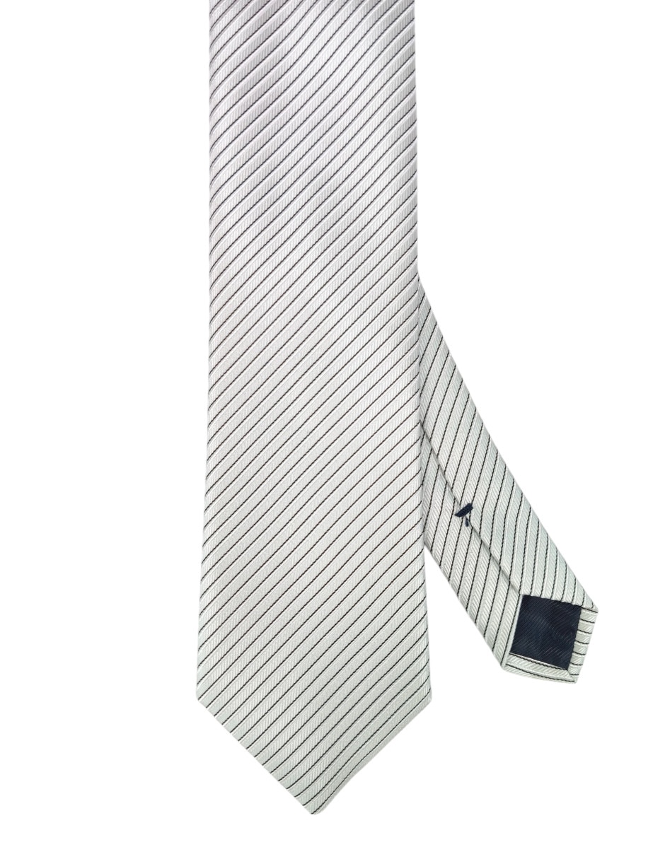 Corbata regular estampado a rayas para hombre